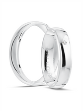 Klassische Trauringe in Weißgold