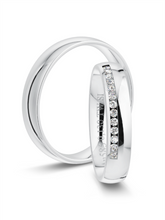 Klassische Trauringe in Weißgold