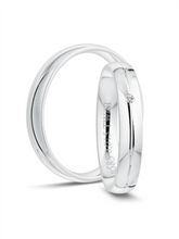 Klassische Trauringe in Weißgold