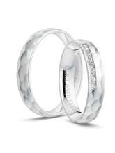 Klassische Trauringe in Weißgold