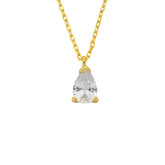 Drop Halskette mit Zirkonia - Juwelinsel