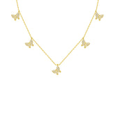 Schmetterling Halskette