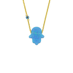Fatimas Hand Opalkette mit Nazar