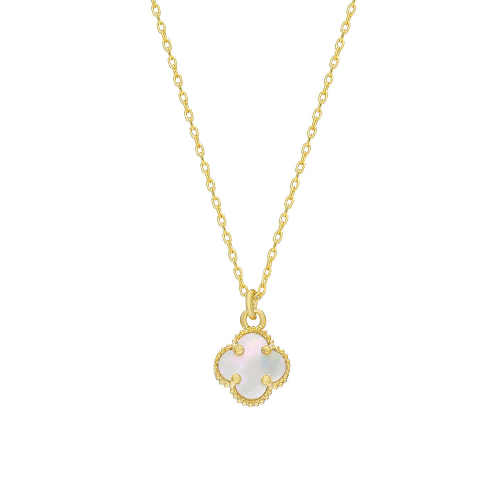 Mini Kleeblatt mit Opal